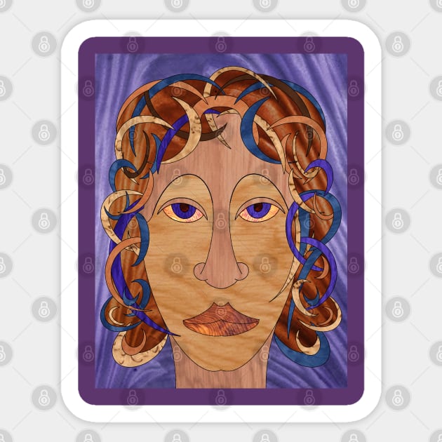 Twirls and Curls Sticker by Gregg Standridge